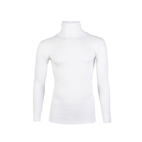 Beeren Thermo shirt lange mouw met col, wolwit