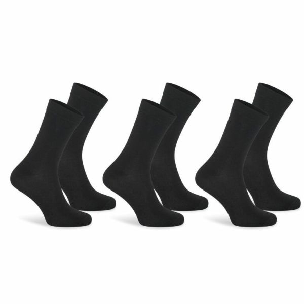 Beeren 3-pack unisex basic sokken zwart