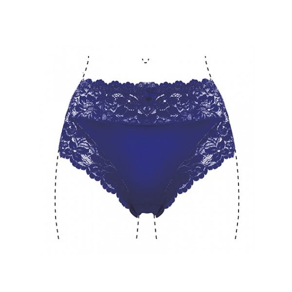 J&C Dames slip Lace 805 Marine
