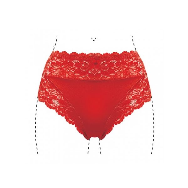 J&C Dames slip Lace 805 Rood
