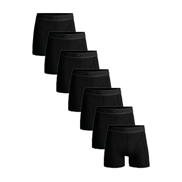 MUCHACHOMALO 7-pack heren boxershorts "Hello MoonLight" Black
