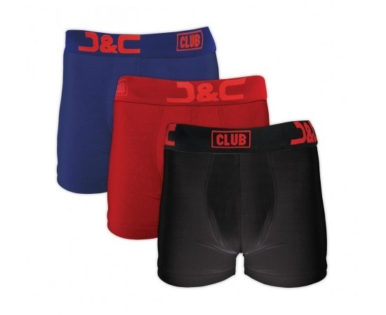 J&C Club heren boxers 3-pack print 4485 BRZ