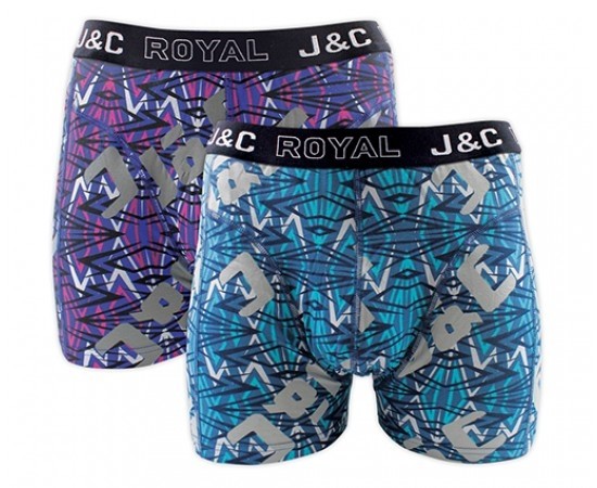 Heren boxershort J&C Royal 2-pack Grafity 241