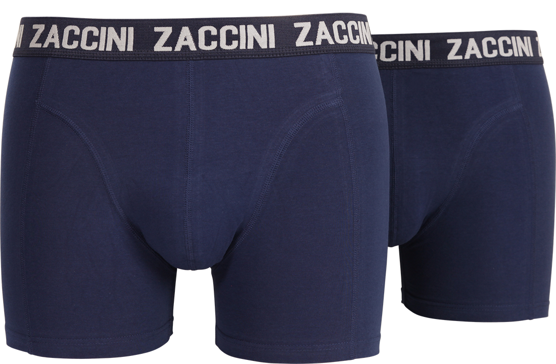 Zaccini heren boxershort 2-pack uni Marine