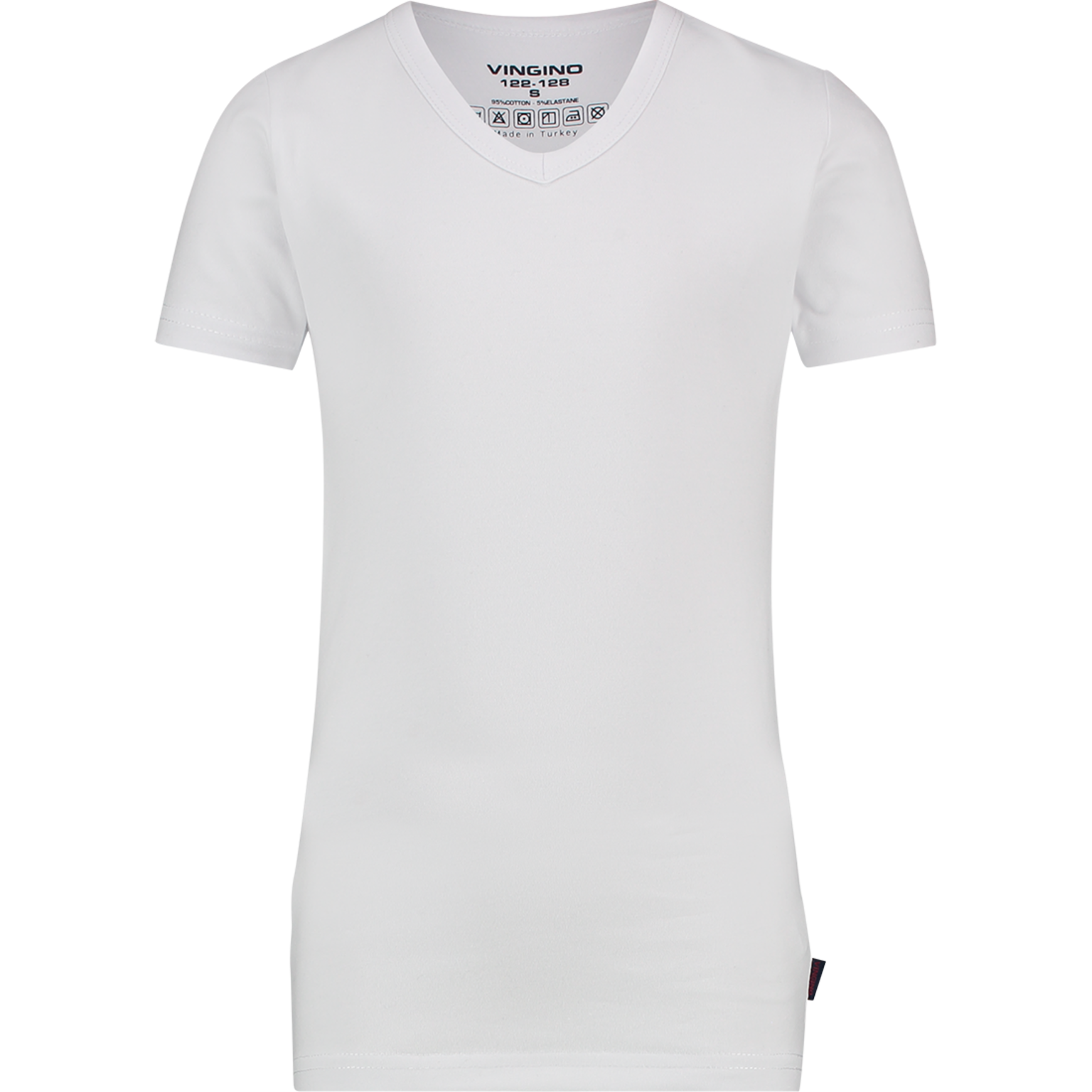 Vingino T-shirt Korte Mouw met V-neck, White