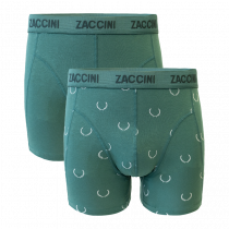 Zaccini heren boxershorts 2-pack Peace Green