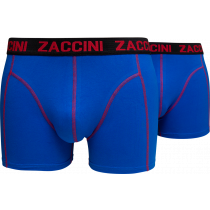 Zaccini heren boxershort 2-pack uni Royal Blue
