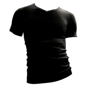 Beeren t-shirt korte mouw V-hals M3000 zwart
