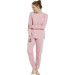 Pastunette dames pyjama roze dikke tricot 125 