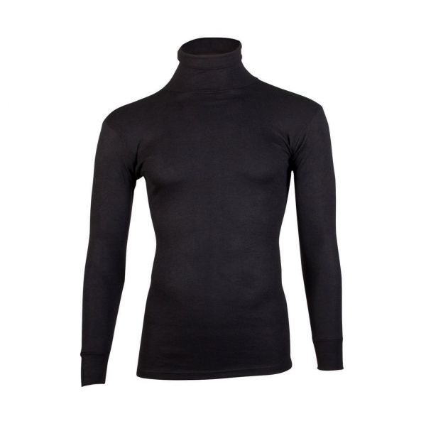 Beeren Thermo shirt lange mouw met col zwart