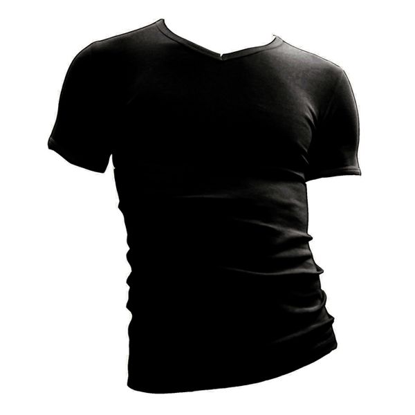 Beeren t-shirt korte mouw V-hals M3000 zwart