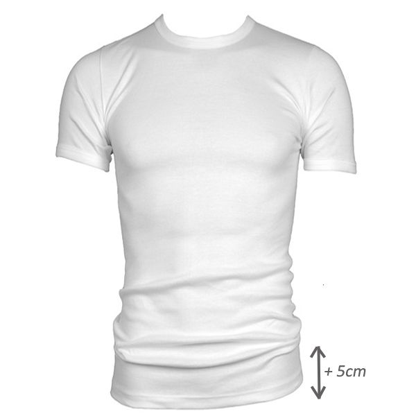 Beeren t-shirt korte mouw M3000 wit, EXTRA lang.