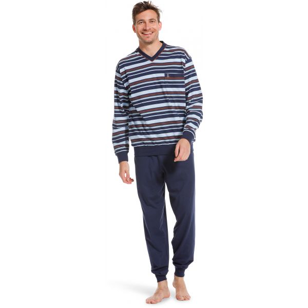 Robson heren pyjama V-hals 222.722.2