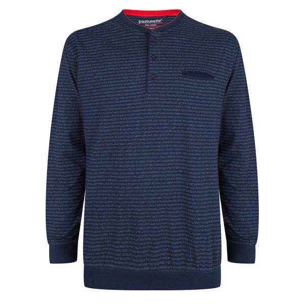 Pyjama shirt lange mouw Pastunette knoopjes