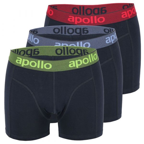 Apollo 3-pack heren boxershort Navy