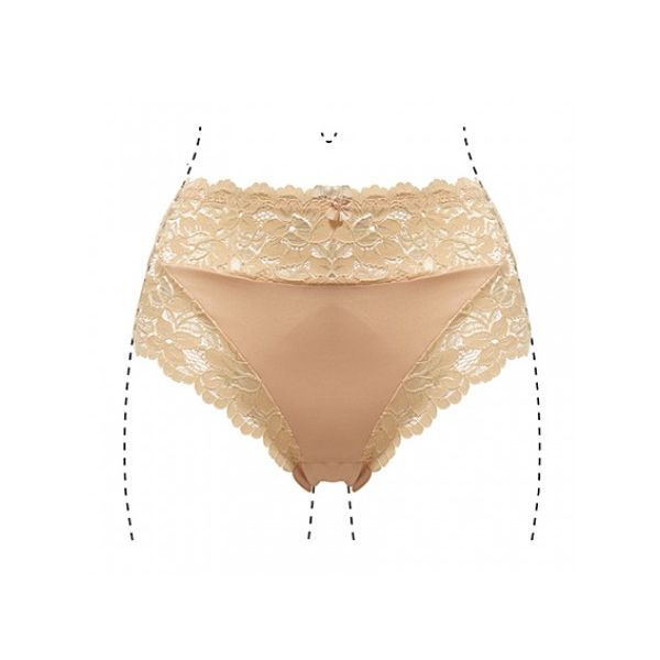 J&C Dames slip Lace 805 Beige