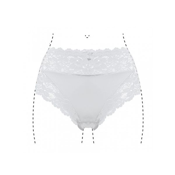 J&C Dames slip Lace 805 Wit