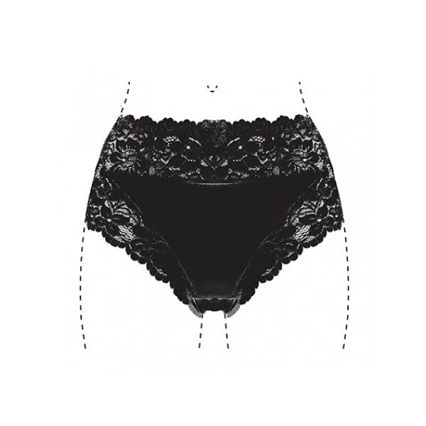 J&C Dames slip Lace 805 Zwart