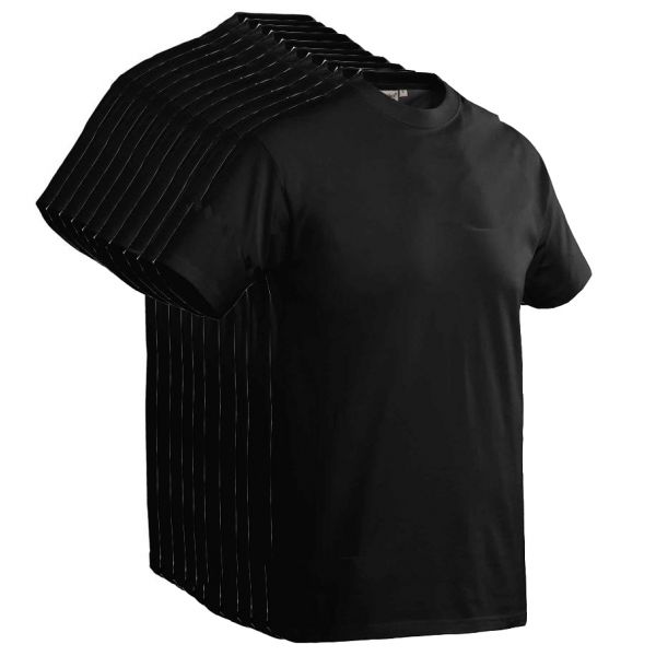 Santino T-shirt Joy Donker Zwart 10 pak