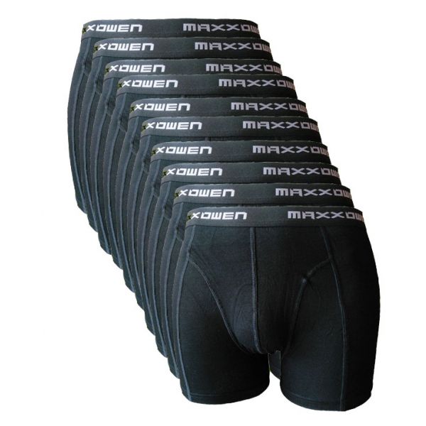 Super voordeel!10-PACK Maxx Owen heren boxershort Zwart. 