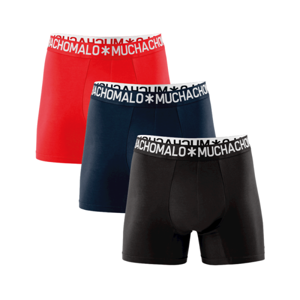 MUCHACHOMALO 3-pack black navy red