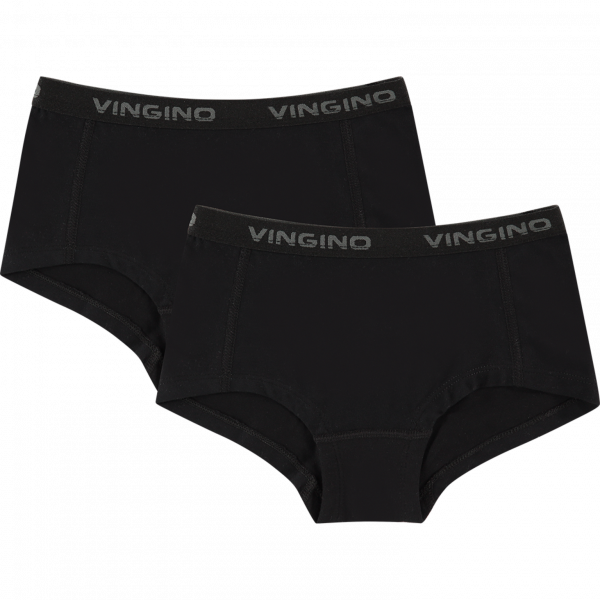 Vingino Meisjes Shorts 2-pack, Zwart.