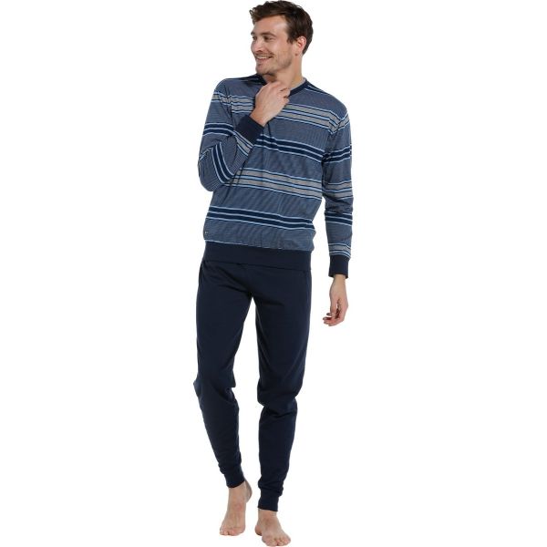 Pastunette heren pyjama V-hals 601-2