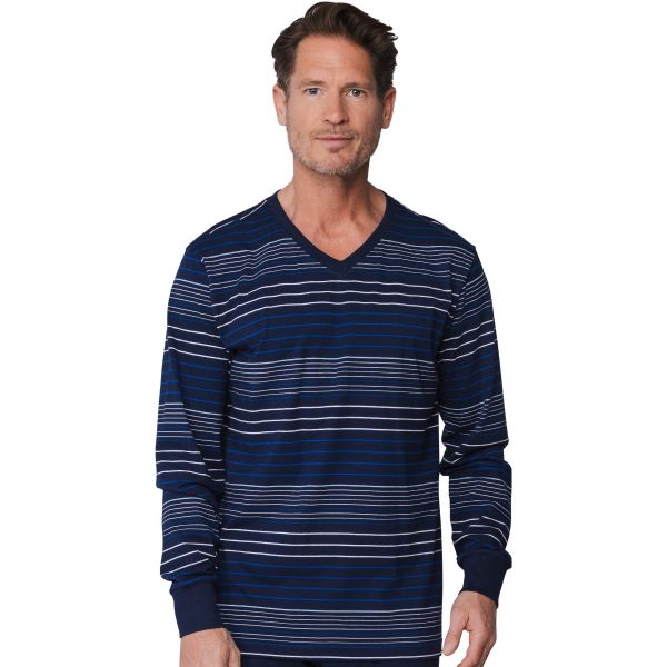 Pyjama shirt lange mouw Pastunette V-hals