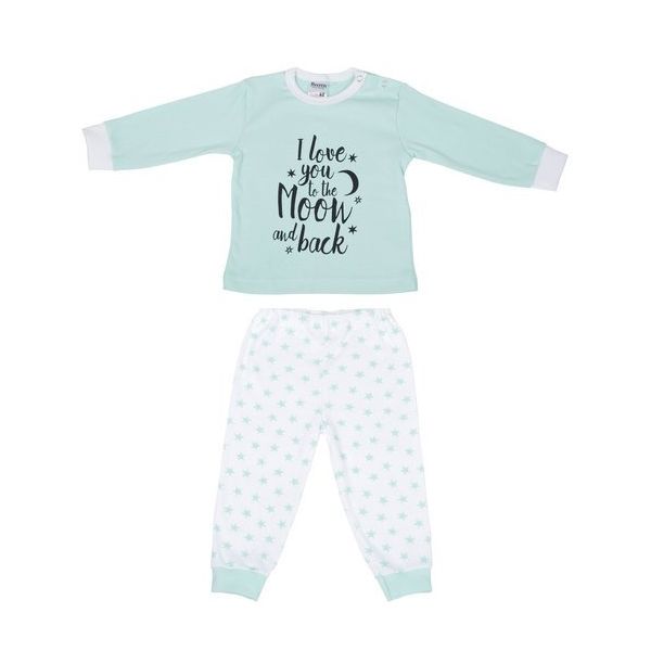 Baby pyjama Beeren To the Moon , Mint