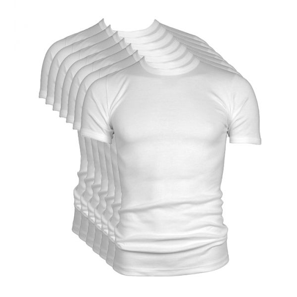 Beeren t-shirt M3000 korte mouw ronde hals, wit. Nu extra voordelige 7-pack