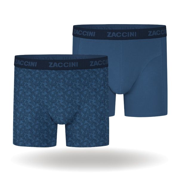 Zaccini heren boxershort 2-pack Water-Plant
